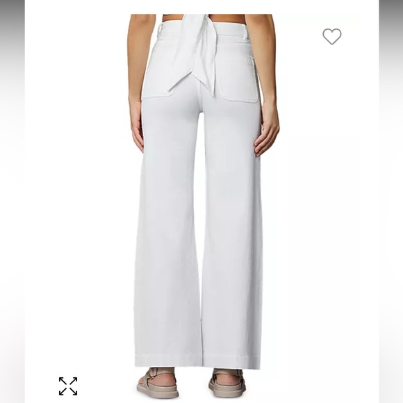 DL1961 Hepburn High Rise Wide Leg Jeans in White Tide - Picture 2 of 11